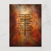 Carte Postale Romains 8:28 (Devant)