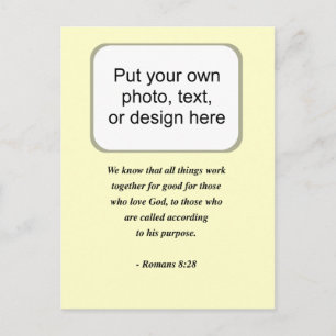 CARTE POSTALE ROMAINS 8:28