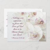 Carte Postale Romains 8:38-39 Amour de Dieu Saint Valentin (Devant / Derrière)