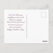 Carte Postale Romains 8:38-39 Amour de Dieu Saint Valentin (Dos)