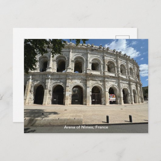 Carte Postale Roman Amphitheatre, Nimes, France sur un (Devant / Derrière)