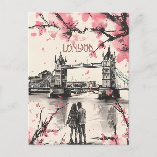 Carte Postale Romance à Londres (Devant)