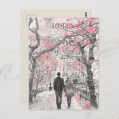 Carte Postale Romance à Londres (Devant / Derrière)