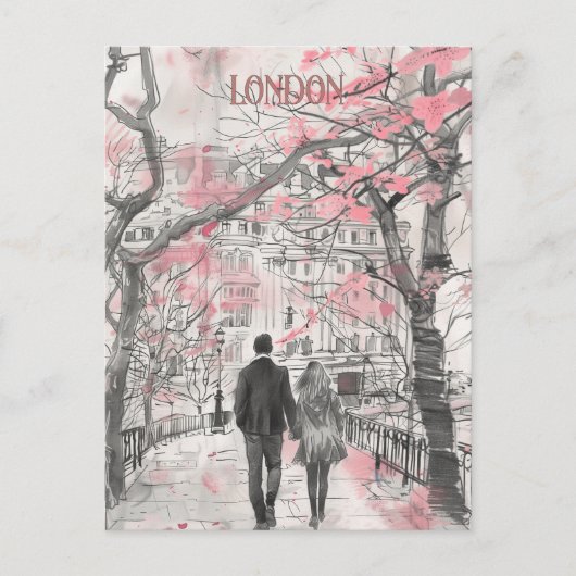 Carte Postale Romance à Londres (Devant)