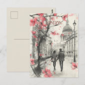 Carte Postale Romance à Londres (Devant / Derrière)