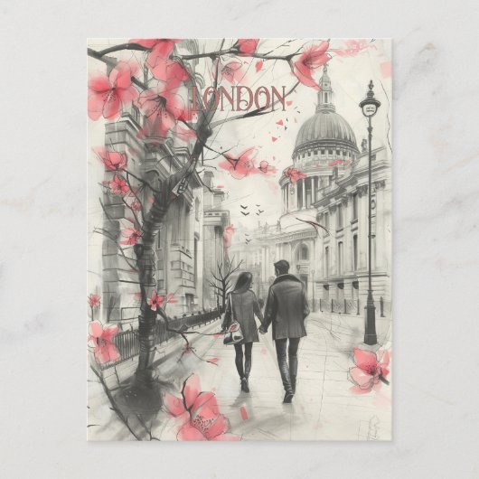Carte Postale Romance à Londres (Devant)