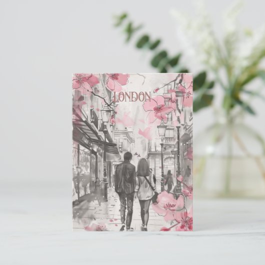 Carte Postale Romance à Londres (Debout devant)