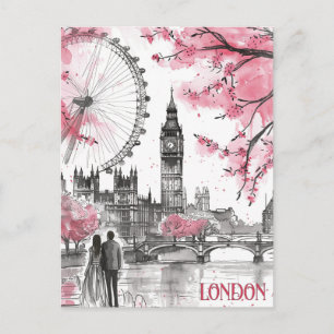 Carte Postale Romance à Londres