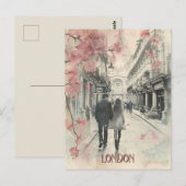 Carte Postale Romance à Londres (Devant / Derrière)