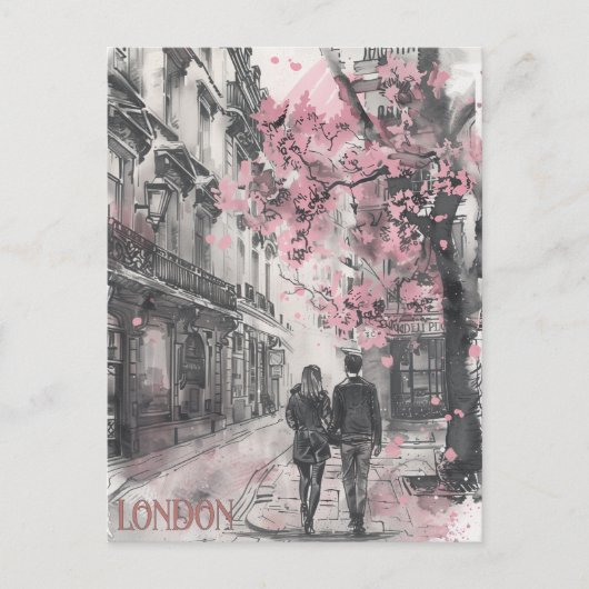 Carte Postale Romance à Londres (Devant)