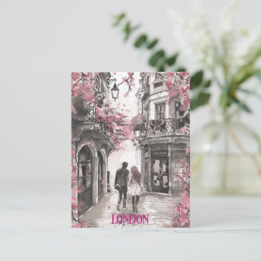 Carte Postale Romance à Londres (Debout devant)