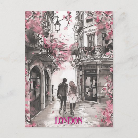 Carte Postale Romance à Londres (Devant)