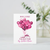 Carte Postale Romance Book Launch Party Postcard Invitation (Debout devant)