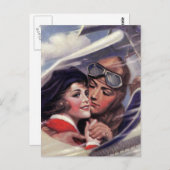 Carte Postale Romance dans le ciel (Devant / Derrière)