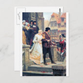 Carte Postale Romance Mariage médiévale (Devant / Derrière)