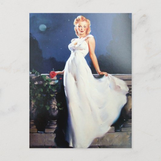 Carte Postale Romance Pin Up (Devant)