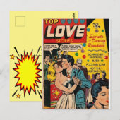 Carte Postale Romance Vintage (Devant / Derrière)