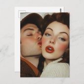 Carte Postale Romance vintage (Devant / Derrière)