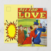 Carte Postale Romance Vintage (Devant / Derrière)