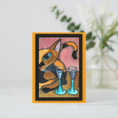 Carte Postale Romancing Chat et Vins (Debout devant)