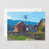 Carte Postale Romanie, Moldova, Agricultural village (Devant / Derrière)