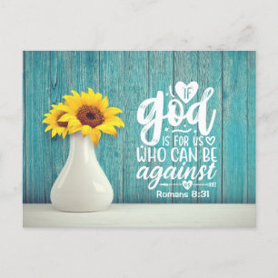 Carte Postale Romans 8:31 If God for us who can be against us