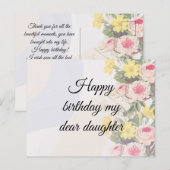 Carte Postale Romantic blooming flowers  (Devant / Derrière)