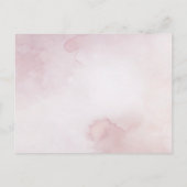 Carte Postale Romantic Blush Ethereal Mauve Wedding Invitation (Dos)