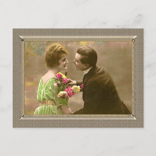 Carte Postale Romantic Couple - embrasse-moi (Devant)