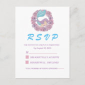 Carte Postale Romantic Fairy Tale Mermaid RSVP (Devant)