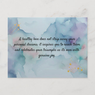 Carte Postale Romantic Love Message Keepsake Card | Safe Haven Q