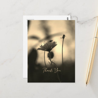Carte Postale Romantic Sepia Flower – Botanical Fantasy Thanks