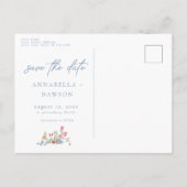 Carte Postale Romantic Spring Wildflower Garden Photo Save Date (Dos)