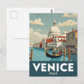 Carte Postale Romantic Venice Canal View (Devant / Derrière)