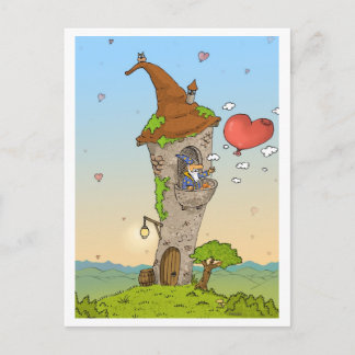 carte postale romantique