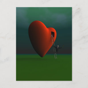 Carte postale romantique