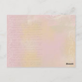 Carte Postale Romantique Amore (Dos)