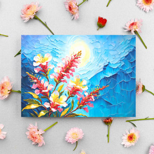 Carte Postale Romantique Australien Myrte Fleurs Impressionnisme