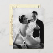 Carte postale romantique Couple (Devant / Derrière)