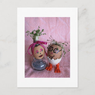 Carte postale Romantique Couple Eggens Series Whit