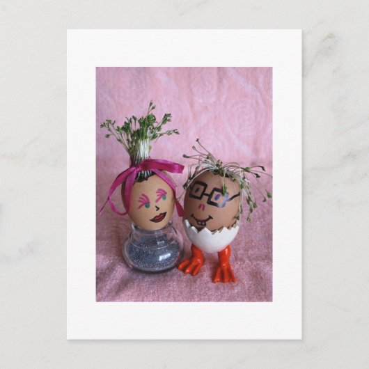 Carte postale Romantique Couple Eggens Series Whit (Devant)