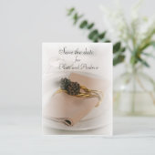 Carte postale romantique de sauvegarde de date (Debout devant)