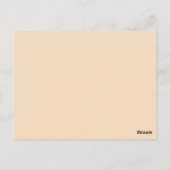 Carte Postale Romantique Fleurs Noires sur Fond Rose Mariage Épa (Dos)