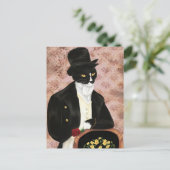 Carte postale romantique Mr Darcy Cat (Debout devant)