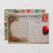 Carte postale romantique pour votre femme (Devant / Derrière)