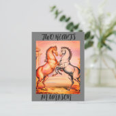 Carte postale romantique vintage cheval (Debout devant)