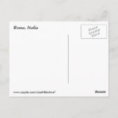 Carte postale Rome (Dos)