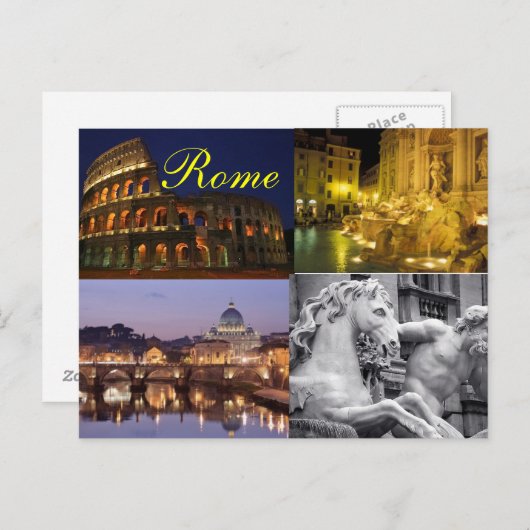 Carte postale Rome (Devant / Derrière)