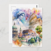 Carte Postale Rome (Devant / Derrière)