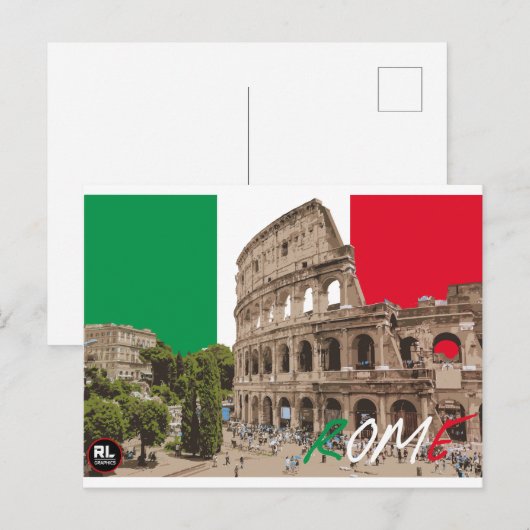 Carte postale Rome (Devant / Derrière)